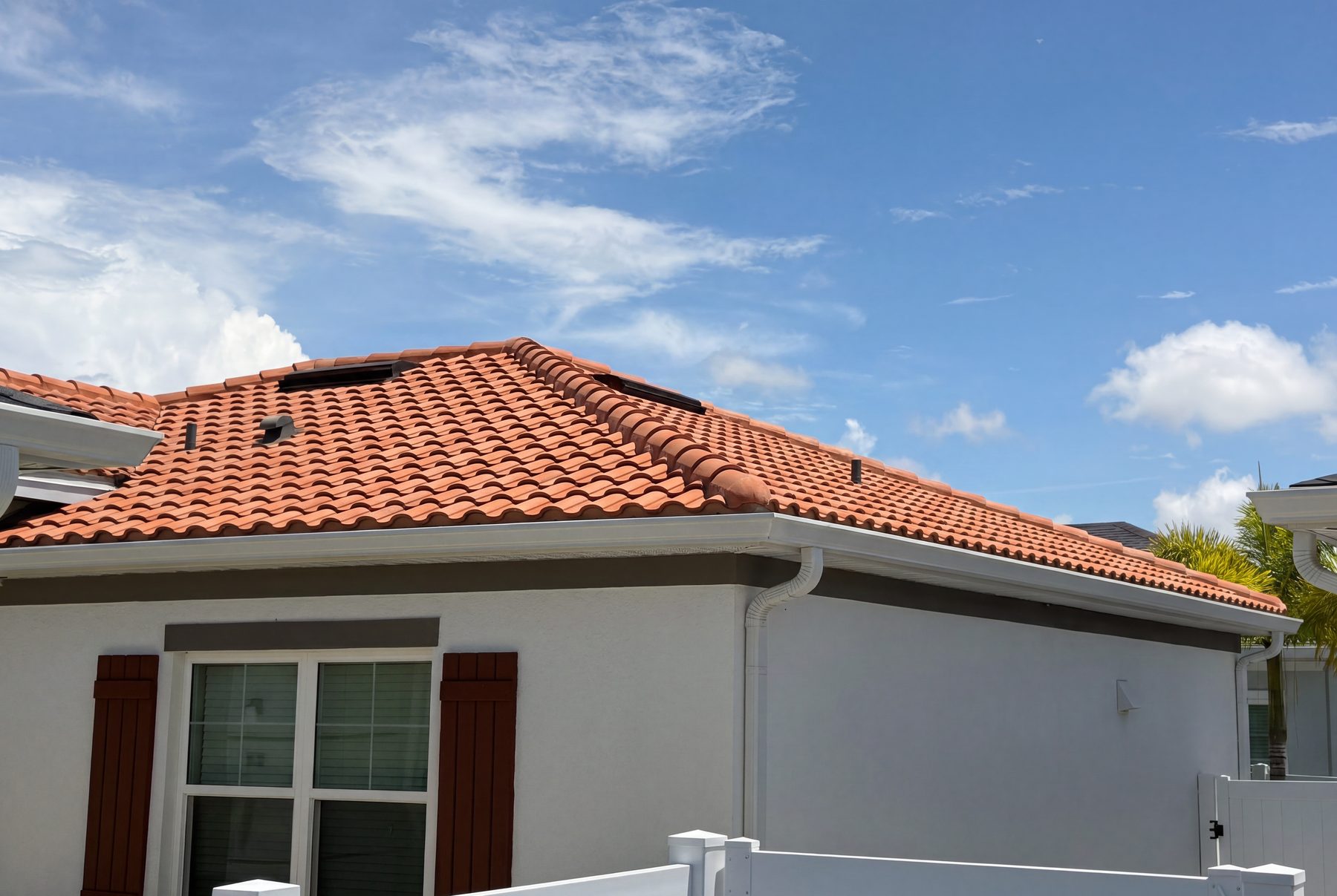 Finished roof