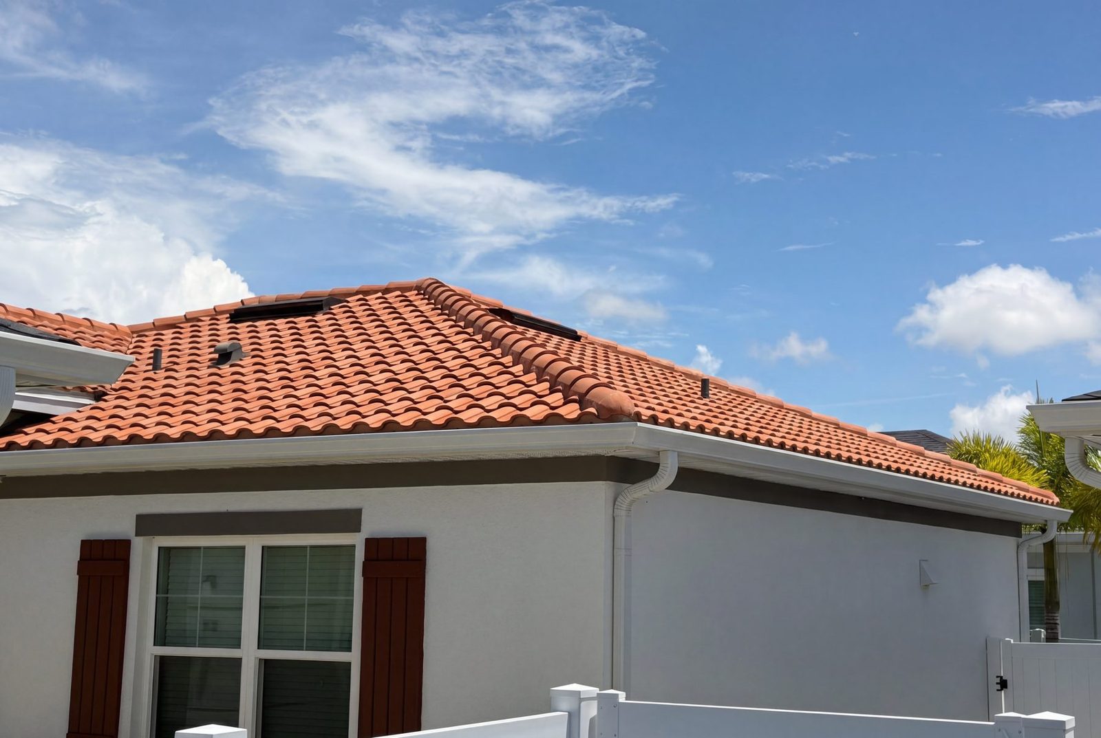 Finished tile roof render